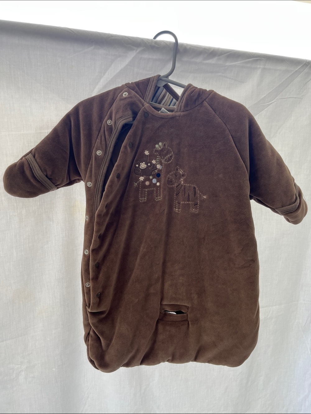 Brown Baby One-Piece Snug Sleepsuit